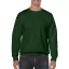 Kereknyakú körkötött pulóver, Gildan GI18000, Forest Green-3XL