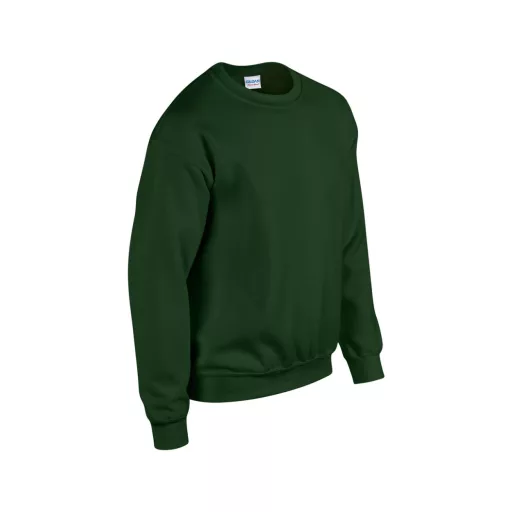 Kereknyakú körkötött pulóver, Gildan GI18000, Forest Green-4XL