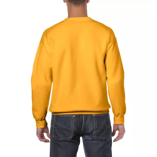 Kereknyakú körkötött pulóver, Gildan GI18000, Gold-2XL
