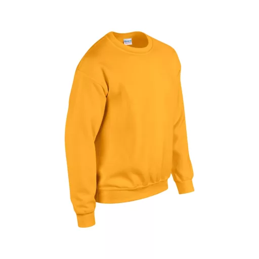 Kereknyakú körkötött pulóver, Gildan GI18000, Gold-3XL