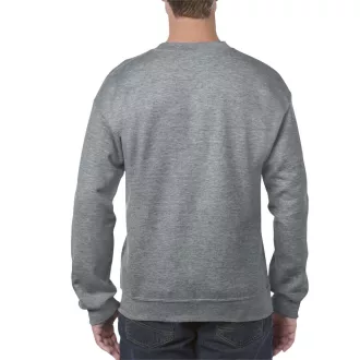   Kereknyakú körkötött pulóver, Gildan GI18000, Graphite Heather-S