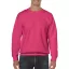 Kereknyakú körkötött pulóver, Gildan GI18000, Heliconia-2XL