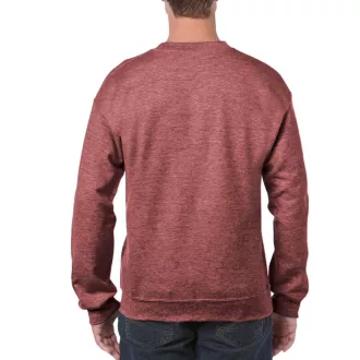   Kereknyakú körkötött pulóver, Gildan GI18000, Heather Sport Dark Maroon-S