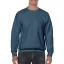 Kereknyakú körkötött pulóver, Gildan GI18000, Indigo Blue-2XL