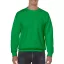 Kereknyakú körkötött pulóver, Gildan GI18000, Irish Green-M