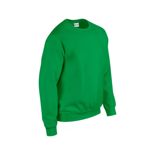 Kereknyakú körkötött pulóver, Gildan GI18000, Irish Green-M