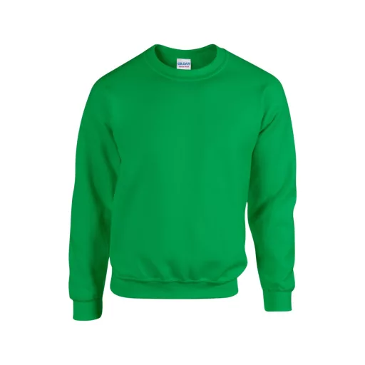 Kereknyakú körkötött pulóver, Gildan GI18000, Irish Green-XL