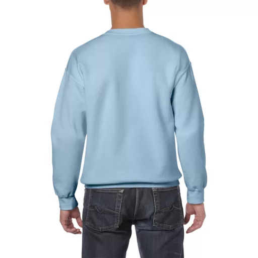 Kereknyakú körkötött pulóver, Gildan GI18000, Light Blue-3XL
