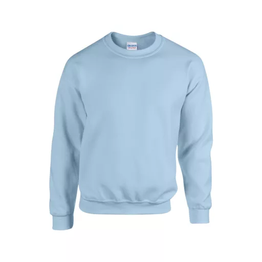 Kereknyakú körkötött pulóver, Gildan GI18000, Light Blue-L