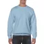 Kereknyakú körkötött pulóver, Gildan GI18000, Light Blue-S