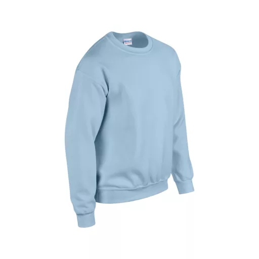 Kereknyakú körkötött pulóver, Gildan GI18000, Light Blue-S