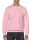 Kereknyakú körkötött pulóver, Gildan GI18000, Light Pink-XL