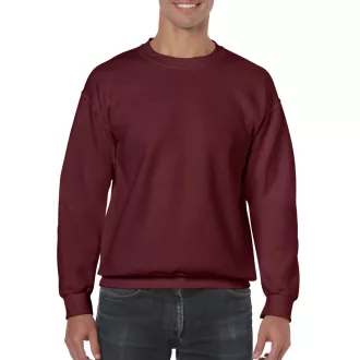   Kereknyakú körkötött pulóver, Gildan GI18000, Maroon-2XL