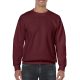 Kereknyakú körkötött pulóver, Gildan GI18000, Maroon-3XL