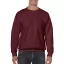Kereknyakú körkötött pulóver, Gildan GI18000, Maroon-S