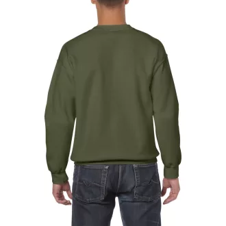  Kereknyakú körkötött pulóver, Gildan GI18000, Military Green-3XL