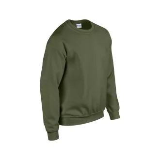   Kereknyakú körkötött pulóver, Gildan GI18000, Military Green-3XL