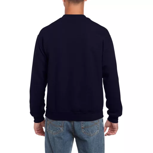 Kereknyakú körkötött pulóver, Gildan GI18000, Navy-2XL