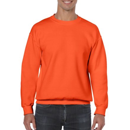 Kereknyakú körkötött pulóver, Gildan GI18000, Orange-L