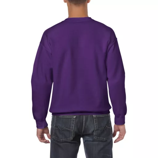 Kereknyakú körkötött pulóver, Gildan GI18000, Purple-L