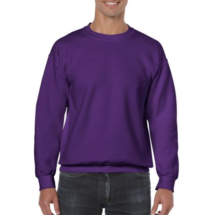 Kereknyakú körkötött pulóver, Gildan GI18000, Purple-S