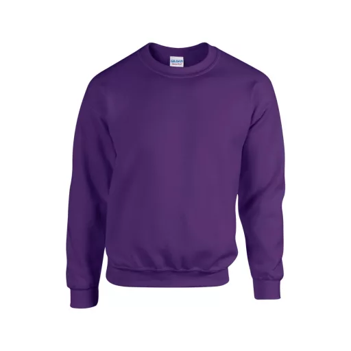 Kereknyakú körkötött pulóver, Gildan GI18000, Purple-S