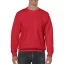 Kereknyakú körkötött pulóver, Gildan GI18000, Red-2XL