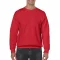 Kereknyakú körkötött pulóver, Gildan GI18000, Red-5XL