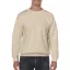 Kereknyakú körkötött pulóver, Gildan GI18000, Sand-3XL