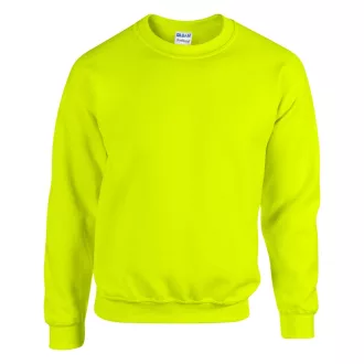   Kereknyakú körkötött pulóver, Gildan GI18000, Safety Green-2XL