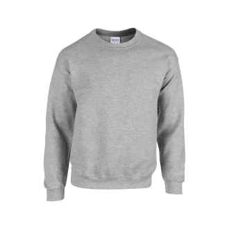   Kereknyakú körkötött pulóver, Gildan GI18000, Sport Grey-2XL