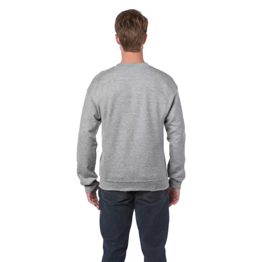 Kereknyakú körkötött pulóver, Gildan GI18000, Sport Grey-3XL