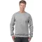 Kereknyakú körkötött pulóver, Gildan GI18000, Sport Grey-S