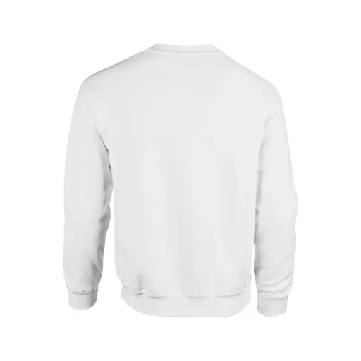 Kereknyakú körkötött pulóver, Gildan GI18000, White-3XL