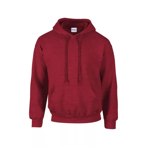 Kenguru zsebes kapucnis pulóver, Gildan GI18500, Antique Cherry Red-XL