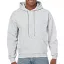 Kenguru zsebes kapucnis pulóver, Gildan GI18500, Ash-2XL