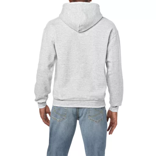 Kenguru zsebes kapucnis pulóver, Gildan GI18500, Ash-3XL
