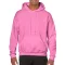 Kenguru zsebes kapucnis pulóver, Gildan GI18500, Azalea-XL