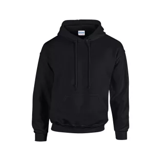 Kenguru zsebes kapucnis pulóver, Gildan GI18500, Black-2XL