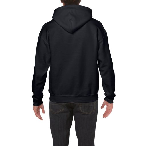 Kenguru zsebes kapucnis pulóver, Gildan GI18500, Black-4XL