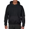 Kenguru zsebes kapucnis pulóver, Gildan GI18500, Black-S