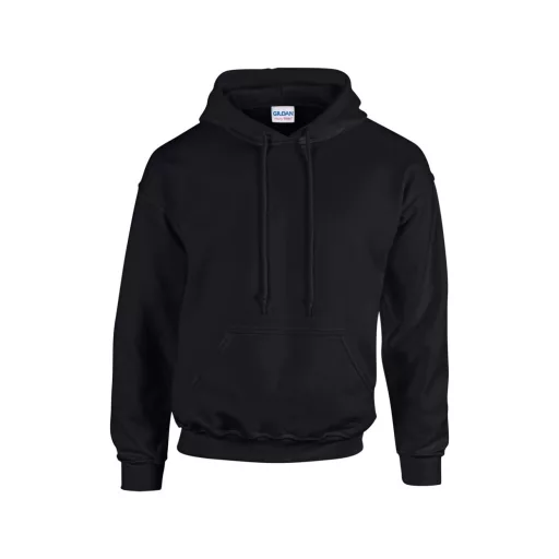 Kenguru zsebes kapucnis pulóver, Gildan GI18500, Black-S
