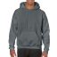 Kenguru zsebes kapucnis pulóver, Gildan GI18500, Charcoal-2XL