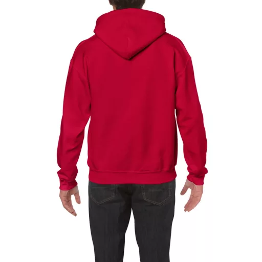 Kenguru zsebes kapucnis pulóver, Gildan GI18500, Cherry Red-2XL