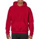 Kenguru zsebes kapucnis pulóver, Gildan GI18500, Cherry Red-L