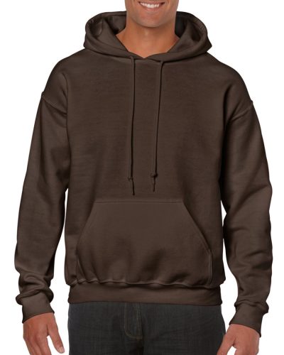 Kenguru zsebes kapucnis pulóver, Gildan GI18500, Dark Chocolate-2XL