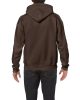 Kenguru zsebes kapucnis pulóver, Gildan GI18500, Dark Chocolate-2XL