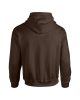 Kenguru zsebes kapucnis pulóver, Gildan GI18500, Dark Chocolate-2XL