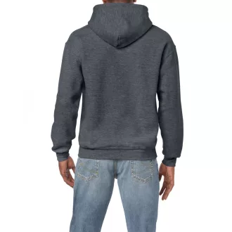   Kenguru zsebes kapucnis pulóver, Gildan GI18500, Dark Heather-2XL