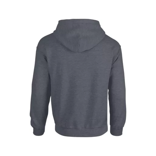 Kenguru zsebes kapucnis pulóver, Gildan GI18500, Dark Heather-S